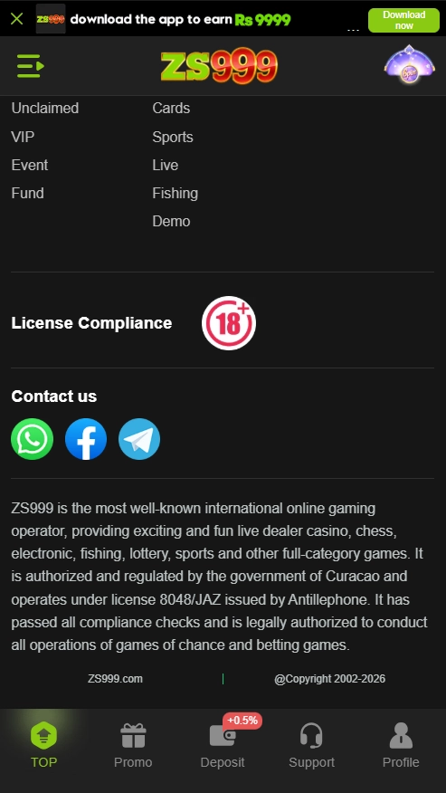ZS999 Contact