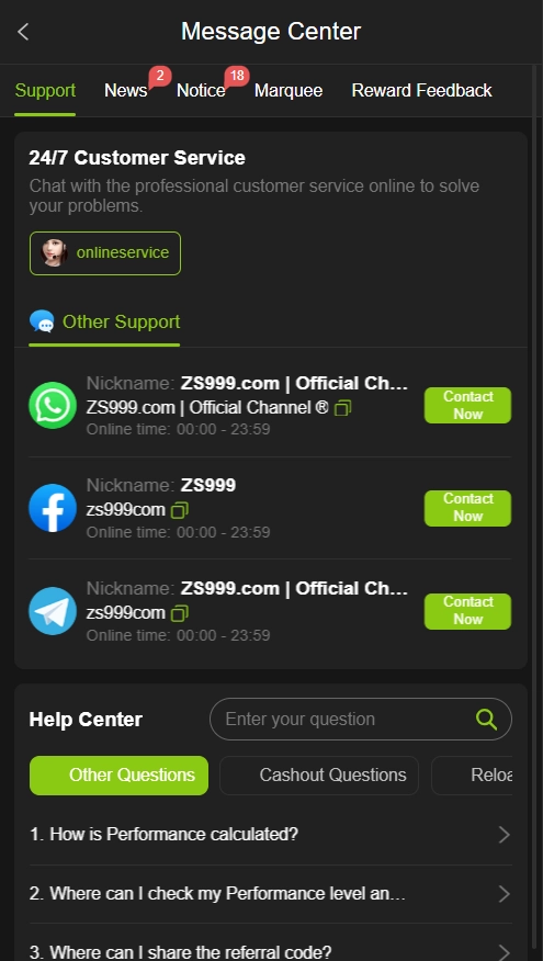 ZS999 login